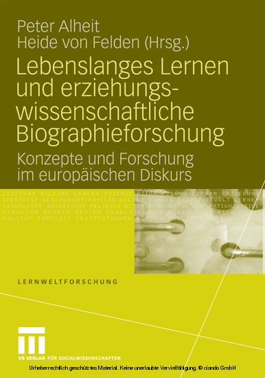 Lebenslanges Lernen und erziehungswissenschaftliche Biographieforschung main product photo