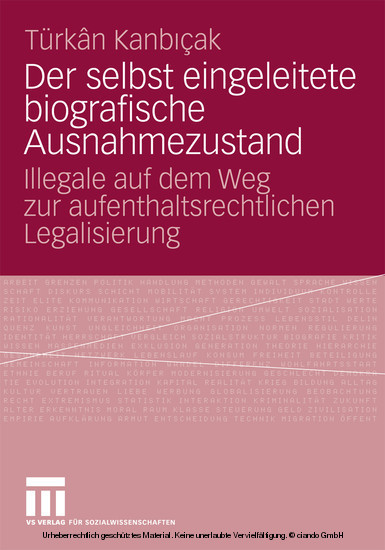 Der selbst eingeleitete biografische Ausnahmezustand main product photo