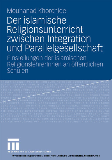 Der islamische Religionsunterricht zwischen Integration und Parallelgesellschaft main product photo