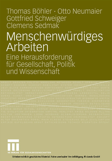 Menschenwürdiges Arbeiten main product photo