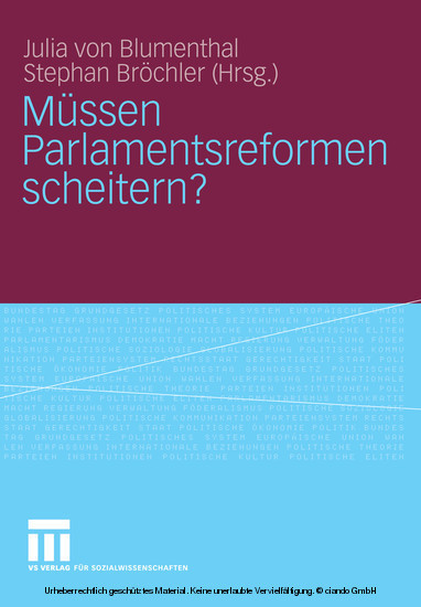Müssen Parlamentsreformen scheitern? main product photo