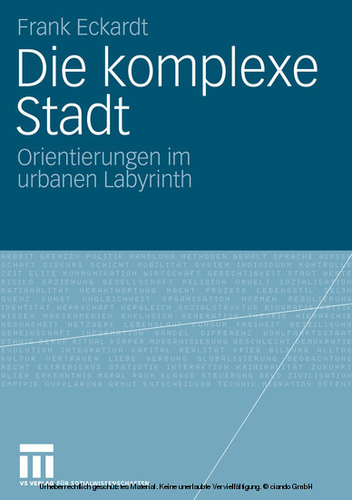 Die komplexe Stadt main product photo