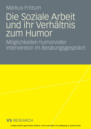 Die Soziale Arbeit und ihr Verhältnis zum Humor main product photo