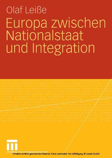 Europa zwischen Nationalstaat und Integration main product photo