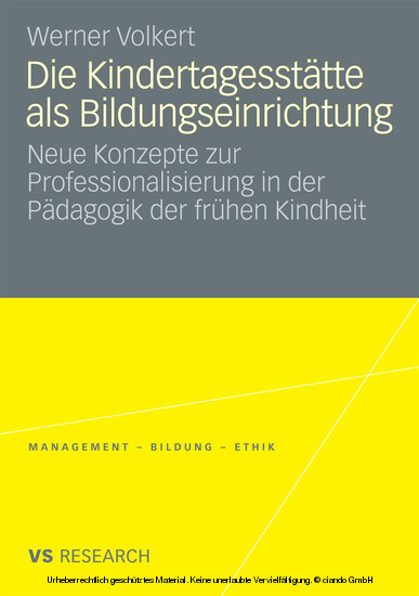 Die Kindertagesstätte als Bildungseinrichtung main product photo