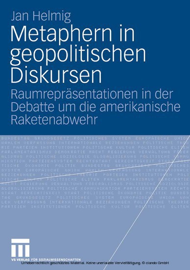 Metaphern in geopolitischen Diskursen main product photo