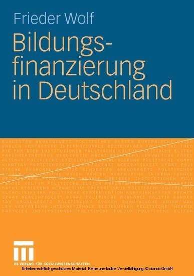 Bildungsfinanzierung in Deutschland main product photo