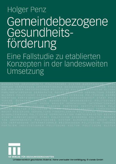 Gemeindebezogene Gesundheitsförderung main product photo