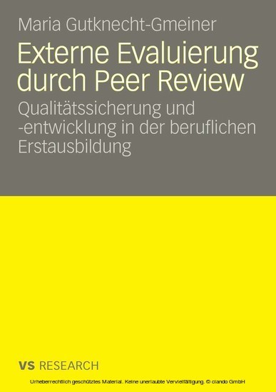 Externe Evaluierung durch Peer Review main product photo