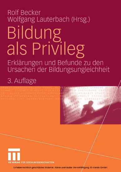Bildung als Privileg main product photo