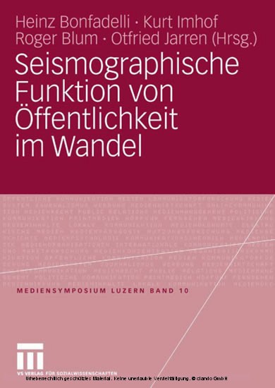 Seismographische Funktion von Öffentlichkeit im Wandel main product photo