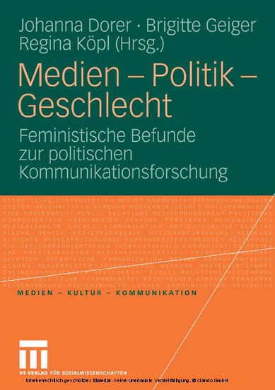 Medien - Politik - Geschlecht main product photo