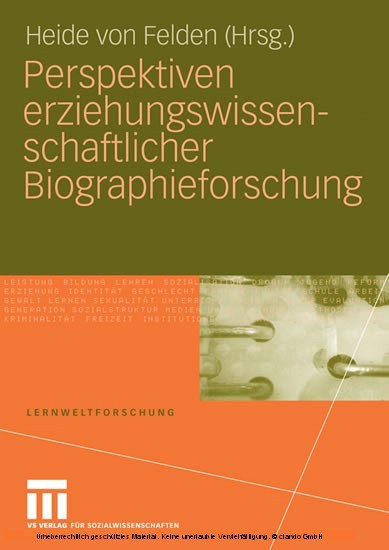 Perspektiven erziehungswissenschaftlicher Biographieforschung main product photo