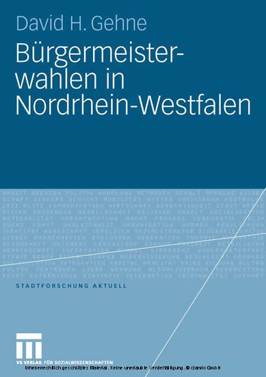 Bürgermeisterwahlen in Nordrhein-Westfalen main product photo
