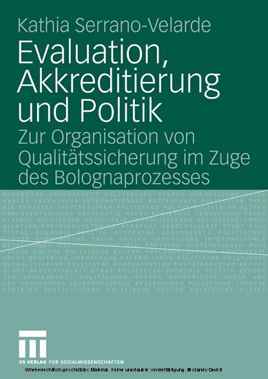 Evaluation, Akkreditierung und Politik main product photo