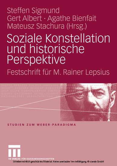 Soziale Konstellation und historische Perspektive main product photo