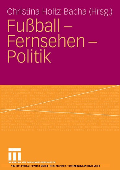 Fußball - Fernsehen - Politik main product photo