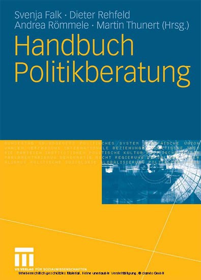 Handbuch Politikberatung main product photo