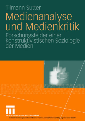 Medienanalyse und Medienkritik