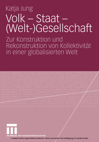 Volk - Staat - (Welt-)Gesellschaft main product photo