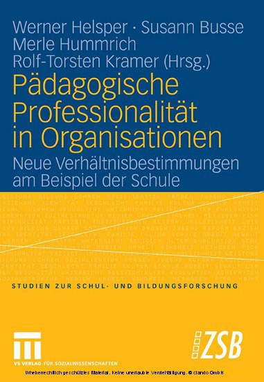 Pädagogische Professionalität in Organisationen main product photo