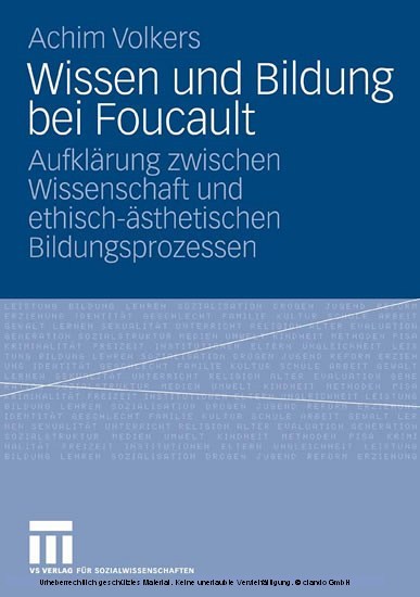 Wissen und Bildung bei Foucault main product photo