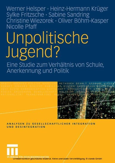 Unpolitische Jugend? main product photo