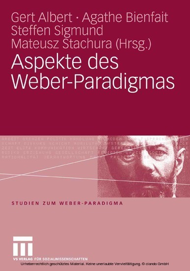 Aspekte des Weber-Paradigmas main product photo
