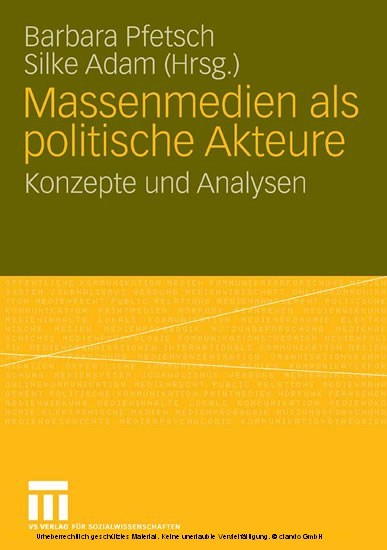 Massenmedien als politische Akteure main product photo