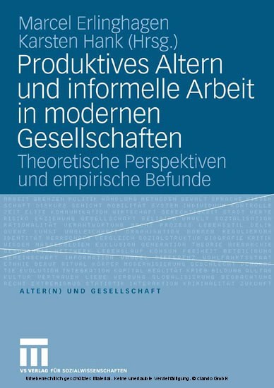 Produktives Altern und informelle Arbeit in modernen Gesellschaften main product photo