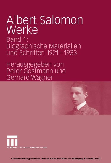 Albert Salomon Werke main product photo