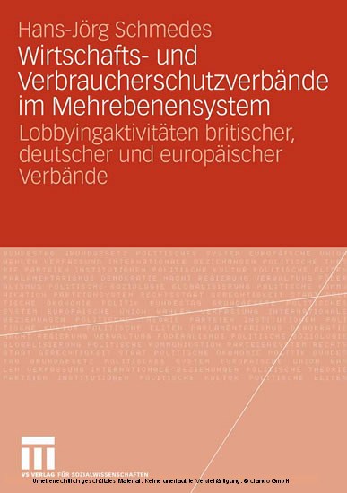 Wirtschafts- und Verbraucherschutzverbände im Mehrebenensystem main product photo