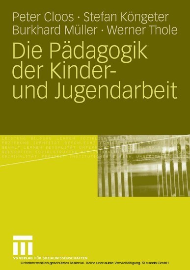 Die Pädagogik der Kinder- und Jugendarbeit main product photo