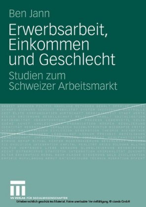 Erwerbsarbeit, Einkommen und Geschlecht