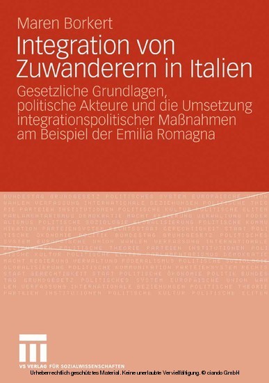 Integration von Zuwanderern in Italien main product photo