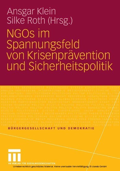 NGOs im Spannungsfeld von Krisenprävention und Sicherheitspolitik main product photo