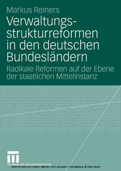Verwaltungsstrukturreformen in den deutschen Bundesländern main product photo