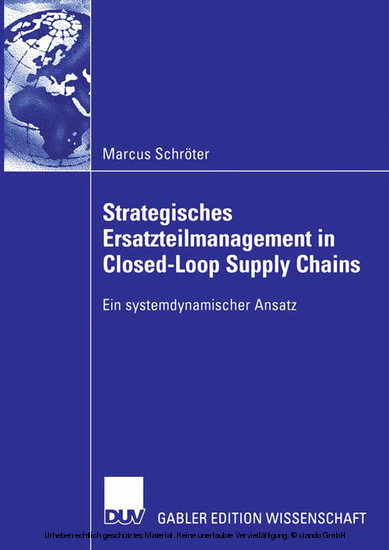 Strategisches Ersatzteilmanagement in Closed-Loop Supply Chains main product photo
