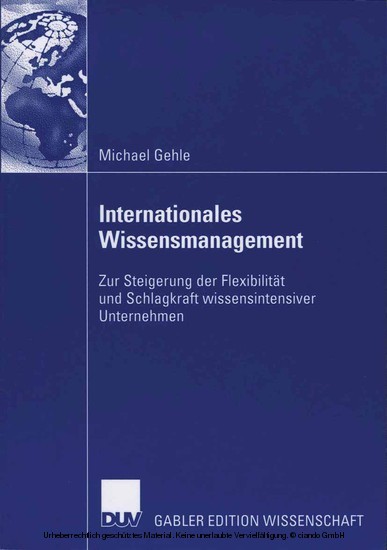Internationales Wissensmanagement main product photo