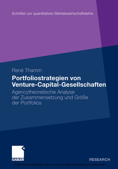 Portfoliostrategien von Venture-Capital-Gesellschaften main product photo