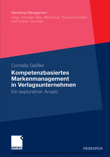 Kompetenzbasiertes Markenmanagement in Verlagsunternehmen main product photo