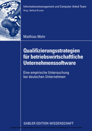 Qualifizierungsstrategien für betriebswirtschaftliche Unternehmenssoftware