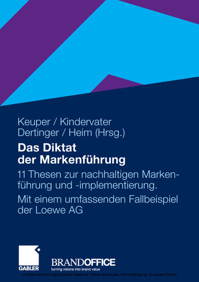 Das Diktat der Markenführung main product photo