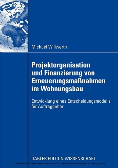 Projektorganisation und Finanzierung von Erneuerungsmaßnahmen im Wohnungsbau main product photo