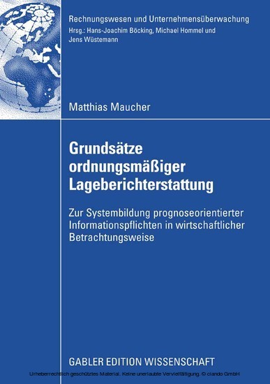 Grundsätze ordnungsmäßiger Lageberichterstattung main product photo