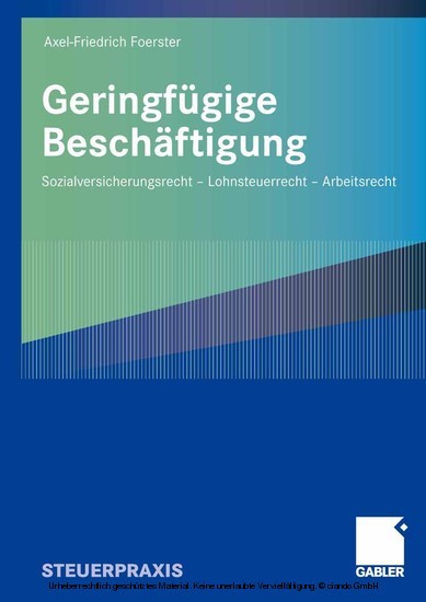 Geringfügige Beschäftigung main product photo