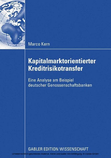 Kapitalmarktorientierter Kreditrisikotransfer main product photo