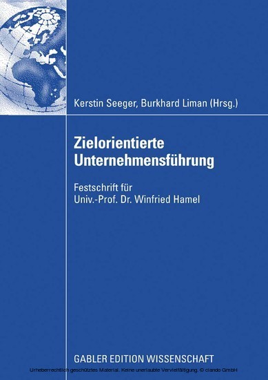 Zielorientierte Unternehmensführung main product photo