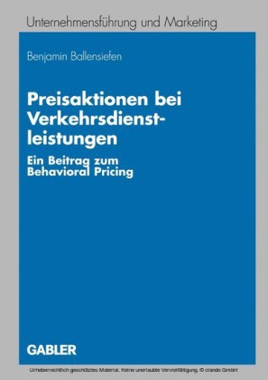 Preisaktionen bei Verkehrsdienstleistungen