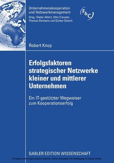 Erfolgsfaktoren strategischer Netzwerke kleiner und mittlerer Unternehmen main product photo
